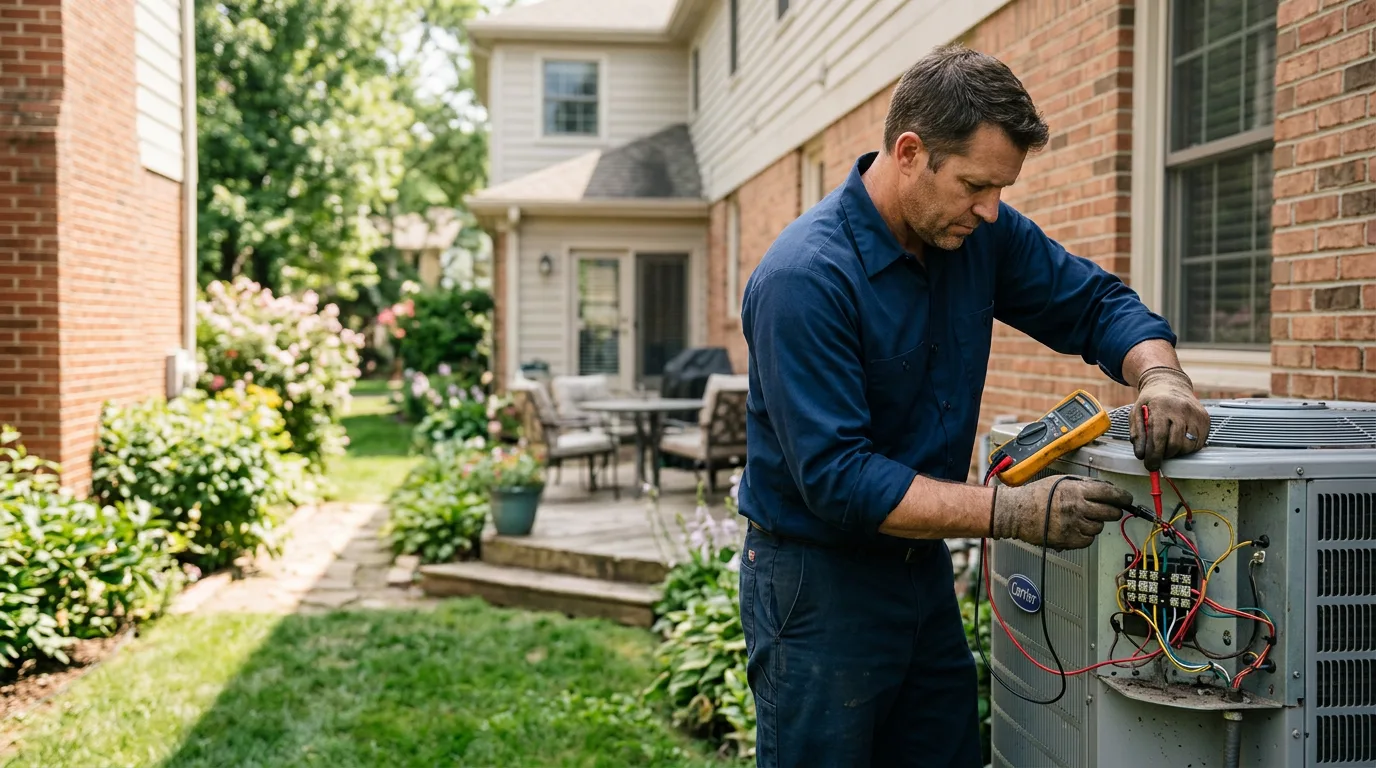 HVAC technician working near Farnam, NE